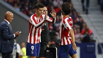 Morata y Jo&atilde;o F&eacute;lix. 