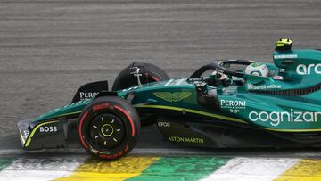 Formula One F1 - Brazilian Grand Prix - Jose Carlos Pace Circuit, Sao Paulo, Brazil - November 13, 2022 Aston Martin's Sebastian Vettel in action during the race REUTERS/Ricardo Moraes