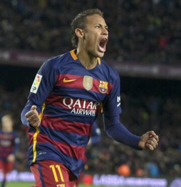 Neymar marca el 4-1.