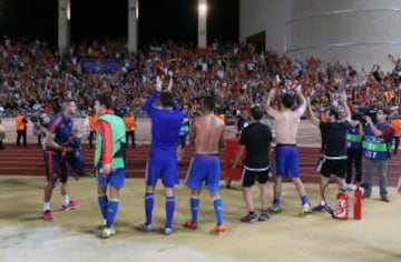 El conjunto ché celebró el pase a la fase de grupos de Champions.