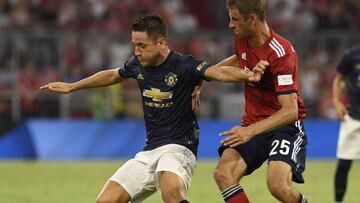 Ander Herrera con el Manchester United.