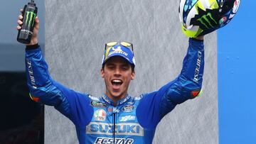 Joan Mir en el podio del Red Bull Ring.