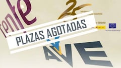 Renfe agota los 32.000 billetes dispuestos a 25 euros y ve colapsada su web por las visitas.