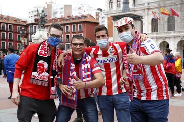 Los jugadores del Atleti celebran LaLiga con la afición en Valladolid