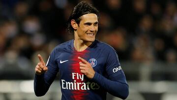 Edinson Cavani, delantero uruguayo del PSG.