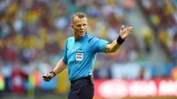 Kuipers, durante el partido Francia-Suiza.