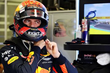 Max Verstappen prepar¨¢ndose para el Gran Premio de Hungr¨ªa.
