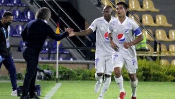 Millonarios debuta con victoria ante el Deportivo Pasto en el estadio Libertad. Álvaro Montero y Diego Herazo fueron las protagonistas. Vega, el mejor