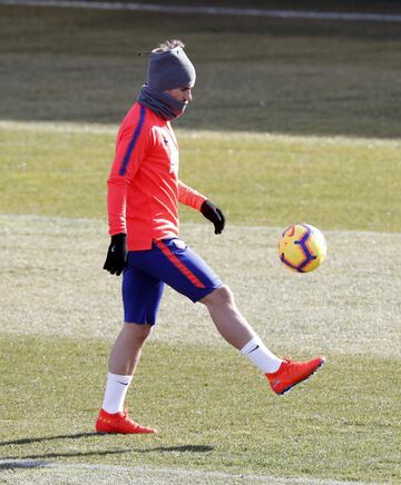 Griezmann durante el entrenamiento. 