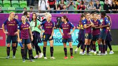 FUTBOL FEMENINO ESTADIO FERENCVAROS
 FINAL UEFA WOMENS CHAMPIONS LEAGUE 
 OLYMPIQUE LYON - BARCELONA 
 FIN DE PARTIDO TRISTEZA  