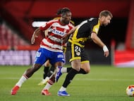 06/01/26 COPA DEL REY PARTIDO DIECISEISAVOS
GRANADA CF - RAYO VALLECANO
Bouldini (Granada CF) y Lejeune (Rayo Vallecano)