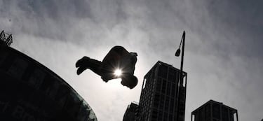 Parkour en Londres en tiempos del coronavirus