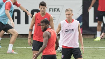 Llorente, Morata y Lemar.