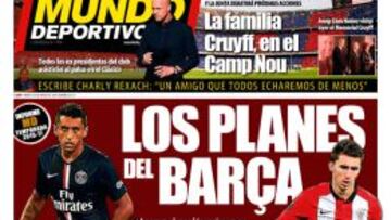 El homenaje a Cruyff y los fichajes del Barça, en portada