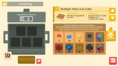 Pokémon Quest: Todas las recetas e ingredientes