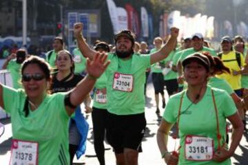 En la Alameda Bernardo O higgins, se dio inicio a una nueva versión de la Maraton de Santiago.