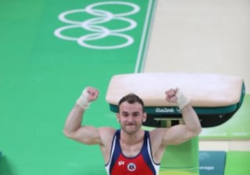 Tomás González no clasificó en Suelo pero sí lo está haciendo en Salto. 