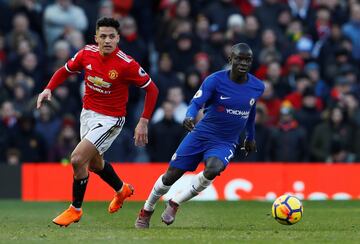 Así fue el partido de Alexis en el United-Chelsea