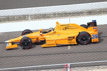 El primer test de Fernando Alonso en la Indy 500