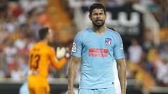 Diego Costa se lamenta. 