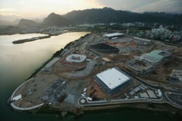 Vista aérea del Parque Olímpico de Río 2016.