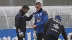 Koval se lesiona y prolonga el gafe de la portería del Deportivo