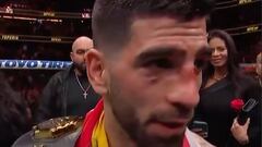 Sus primeras palabras como campeón del mundo y no defraudó a nadie: mensaje directo a McGregor