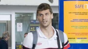 <b>??LTIMO VIAJE? </b>Llorente, el pasado martes camino de Koprivnica.