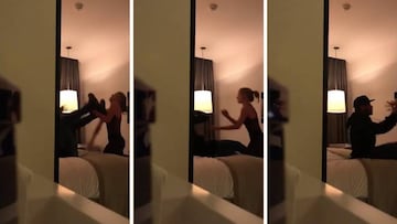 Video footage of Neymar and model in hotel bed