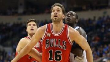 Pau Gasol, durante un partido con los Bulls.