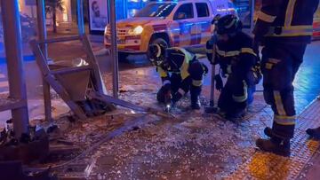 Muere un joven tras ser atropellado en una marquesina de autobús en Madrid