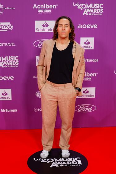 Óscar Martínez posa en la alfombra roja. 