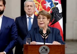 Así fue el momento en que el Presidente Boric oficializó la candidatura de Michelle Bachelet a la ONU