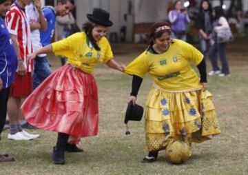 Fútbol en el mercadillo