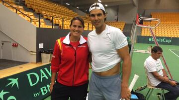 Conchita: "Llega falto de partidos, pero es Rafa Nadal..."