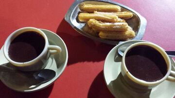 Los churros con chocolate son perfectos para entrar en calor en los días frías