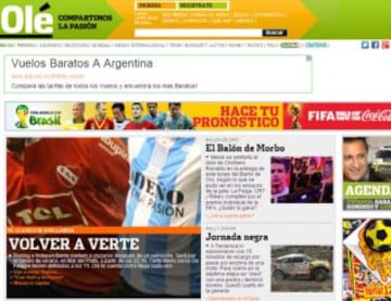 Portadas de la prensa extranjera