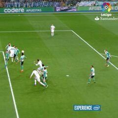 El gol de Ramos al Betis al detalle en tecnología 360