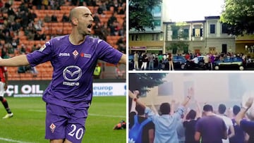 150 fans de la Fiorentina se concentraron en la casa de Borja Valero para pedirle que no se marche.