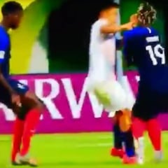 El polémico penal con el que Francia abrió la cuenta ante Chile