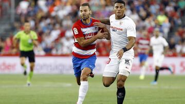 23/08/19 PARTIDO PRIMERA DIVISION
GRANADA - SEVILLA
Soldado (Granada CF) y Diego Carlos (Sevilla FC)