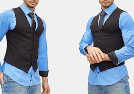 El set de chaleco, camisa y corbata para hombre que se ha convertido en un ‘look’ obligado en estas fiestas navideñas