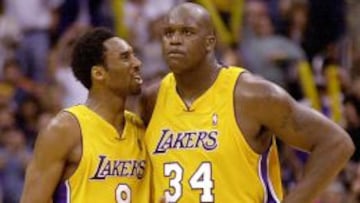 Kobe Bryant y Shaquille O'Neal.