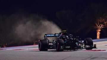 Bottas durante la clasificación del GP de Sakhir.
