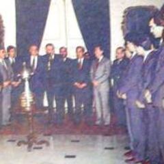 Aylwin, el Presidente azul que celebró la Copa Libertadores