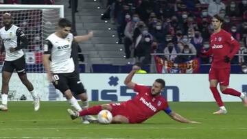 "Es roja clarísima a Koke"