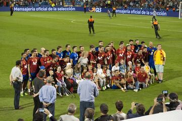 Clima de euforia en el entrenamiento de la Selección