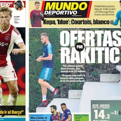 Rakitic y De Jong, en las portadas de Barcelona