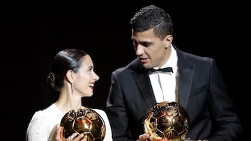 Spanish players won both the Men’s and Women’s Ballons d’Or in Paris on Monday, as Rodri Hernández and Aitana Bonmatí scooped the main awards.