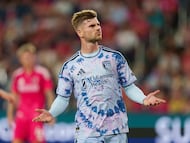 Por sus destacadas actuaciones en abril con San Jose Earthquakes, Timo Werner es elegido como el Mejor Jugador del Mes en la MLS. Chris Carter/Getty Images/AFP (Photo by Chris Carter / GETTY IMAGES NORTH AMERICA / Getty Images via AFP)